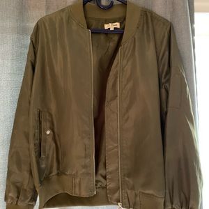 Army Green Bomber Jacket